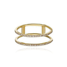Load image into Gallery viewer, Double Band Pave Ring
