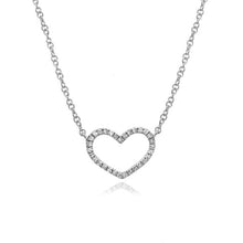 Load image into Gallery viewer, Cutout Pave Heart Necklace
