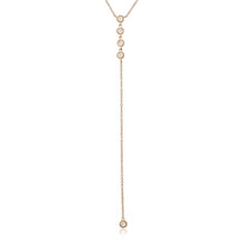 Load image into Gallery viewer, Drop Bezel Lariat Necklace
