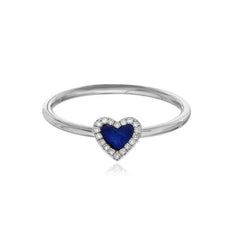 Stone Pave Heart Ring