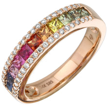 Load image into Gallery viewer, Large Rainbow Bar Ring
