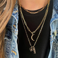 Load image into Gallery viewer, Large Pave Moon Charm
