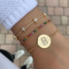 Load image into Gallery viewer, Multi Star Tennis Bracelet

