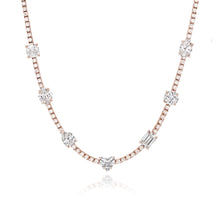 Load image into Gallery viewer, Seven Shape Diamond Tennis Necklace
