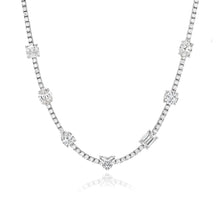 Load image into Gallery viewer, Seven Shape Diamond Tennis Necklace

