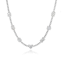 Load image into Gallery viewer, Seven Shape Diamond Tennis Necklace

