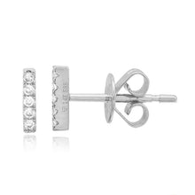 Load image into Gallery viewer, Mini Diamond Bar Stud
