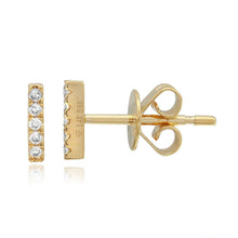 Load image into Gallery viewer, Mini Diamond Bar Stud
