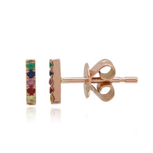 Load image into Gallery viewer, Mini Rainbow Bar Stud
