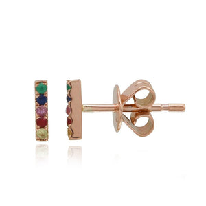 Mini Rainbow Bar Stud