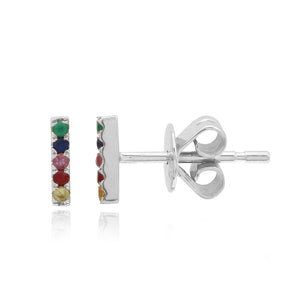 Mini Rainbow Bar Stud