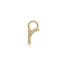 Load image into Gallery viewer, Lowercase Initial Huggie Charm
