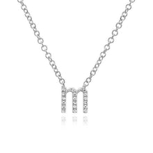 Load image into Gallery viewer, Lowercase Pave Initial Necklace

