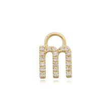 Load image into Gallery viewer, Lowercase Initial Huggie Charm
