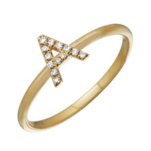 Load image into Gallery viewer, Diamond Initial Ring
