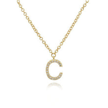Load image into Gallery viewer, Uppercase Pave Initial Necklace
