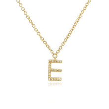 Load image into Gallery viewer, Uppercase Pave Initial Necklace
