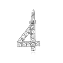 Load image into Gallery viewer, Small Pave Number Charm
