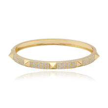 Load image into Gallery viewer, Thick Pave with Spikes Bangle
