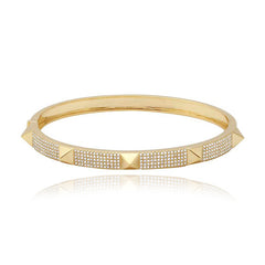 Thick Pave with Spikes Bangle