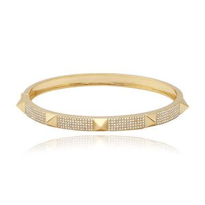 Thick Pave with Spikes Bangle