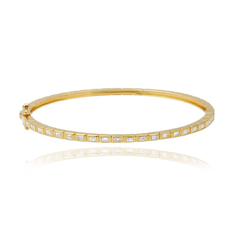 Thin Baguette Bangle