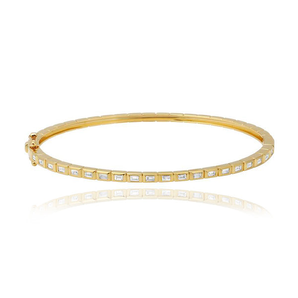 Thin Baguette Bangle