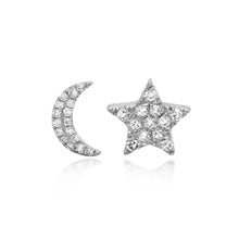 Load image into Gallery viewer, Moon Star Studs
