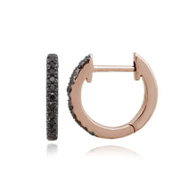 Load image into Gallery viewer, Black Diamonds Small Huggie
