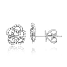 Load image into Gallery viewer, Diamond Rose Earrings
