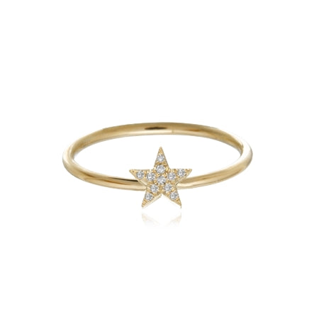 Mini Star Pave Ring