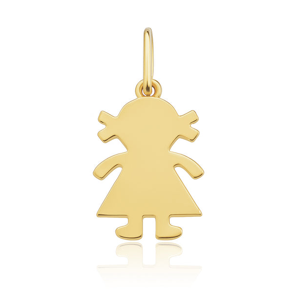 Gold Girl Charm