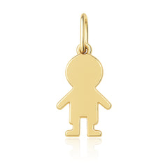 Gold Boy Charm