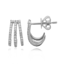 Load image into Gallery viewer, Three Pave Wrap Earrings
