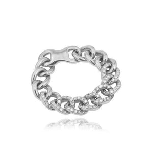 Pave Cuban Chain Ring