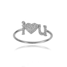 Load image into Gallery viewer, I Love U Pave Ring
