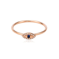 Tiny Evil Eye Ring