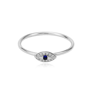 Tiny Evil Eye Ring