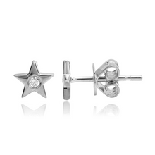 Load image into Gallery viewer, Star Single Diamond Stud
