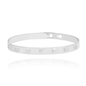 Clip On Baguette Diamond Bangle
