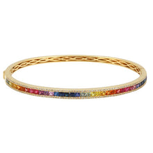 Load image into Gallery viewer, Rainbow Pave Bangle
