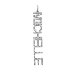 Pave Name Charm