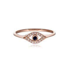 Mini Cutout Evil Eye Ring