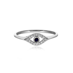 Mini Cutout Evil Eye Ring