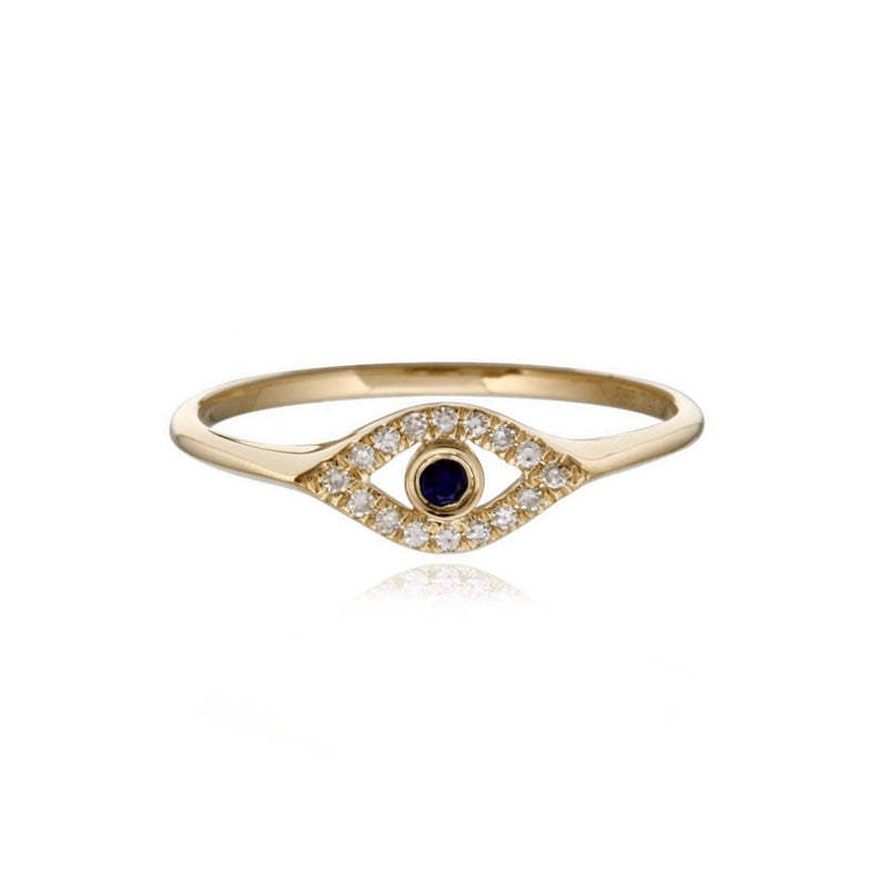 Mini Cutout Evil Eye Ring