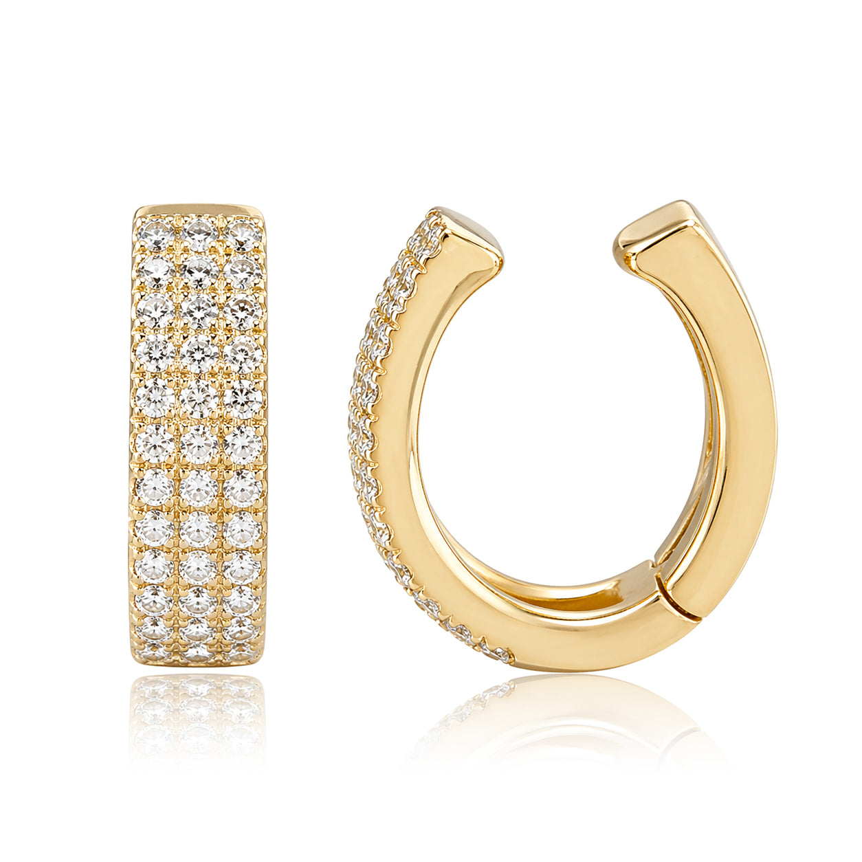 Thick Diamond Cuff