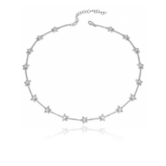 Star Tennis Choker Necklace