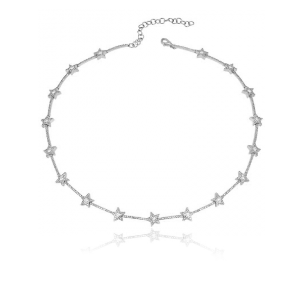 Star Tennis Choker Necklace