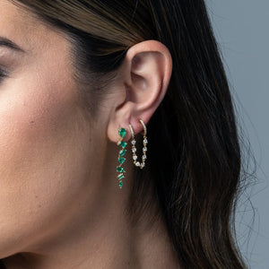 Drop Down Multi Shape Gemstone Earrings