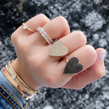 Load image into Gallery viewer, Large Diamond Heart Ring
